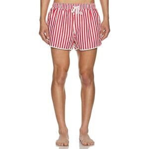 Runaway The Label RNWY Neo Red Stripe Boardshort Sz Medium M